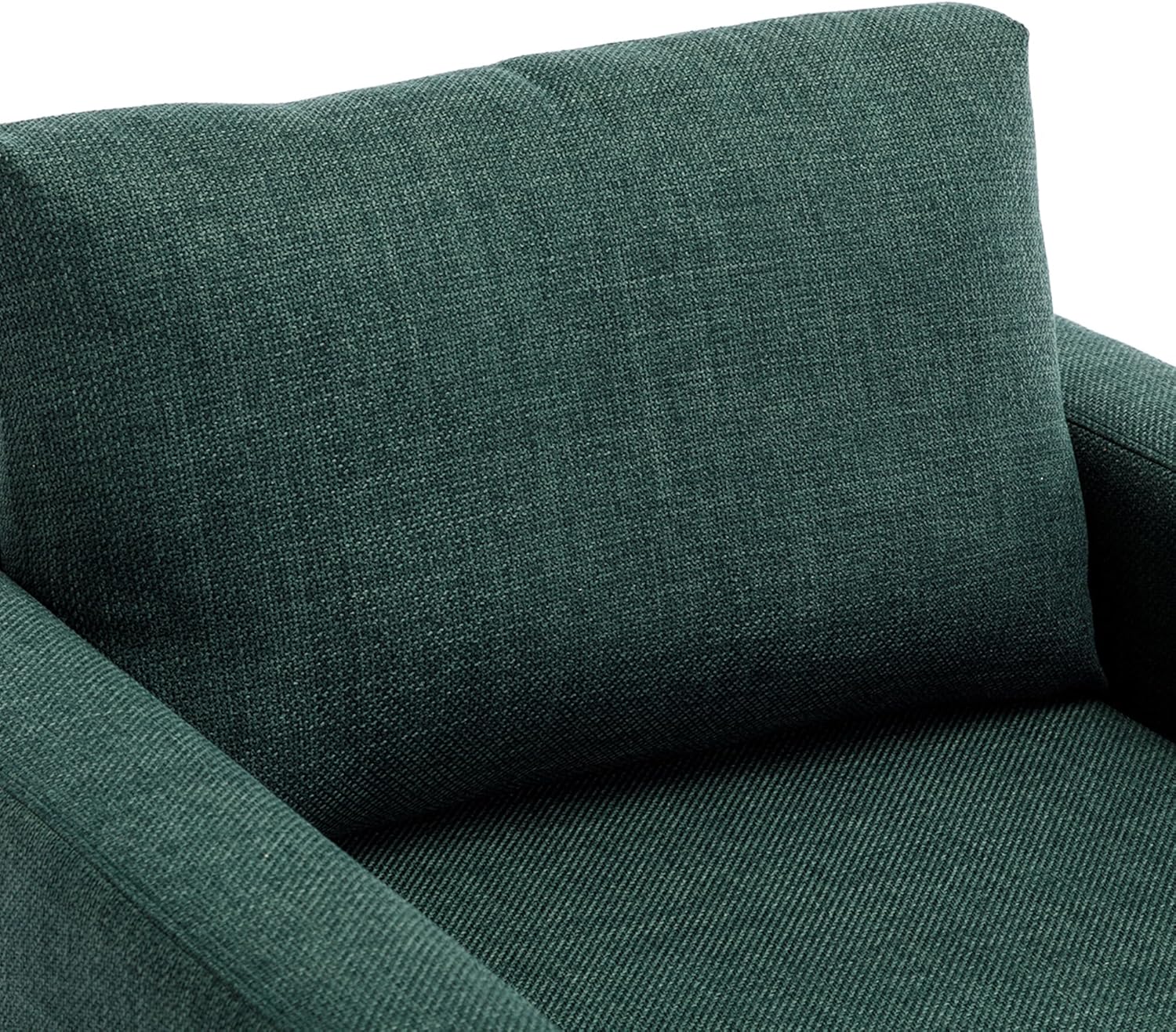Modular Combo Oversized Sectional Sofa Couch, Modern Wide Arm Loveseat with Ottoman, Comfy Deep 2 Seat for Living Room, Bedroom, Apartment, B-Green
