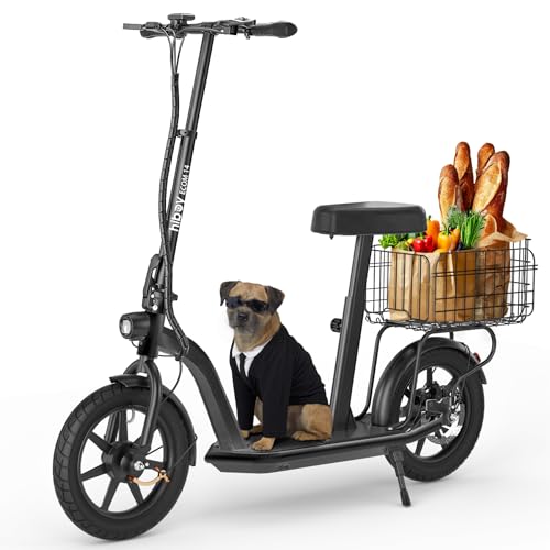 Hiboy MAX Pro Electric Scooter, 46.6 Mi Long Range, 22 MPH Power by 650W MAX Motor, 11'' Pneumatic Tires, Split Hub Design, Dual Suspension, 265lbs MAX Load, Commuting Electric Scooter for Adults
