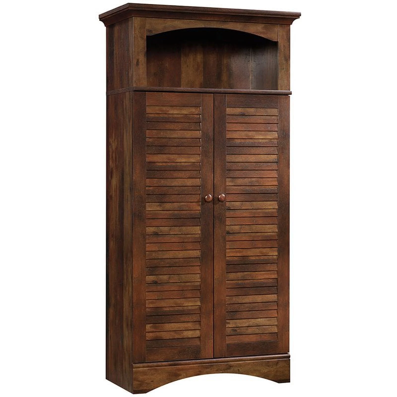 Sauder Harbor View Storage Cabinet, Curado Cherry Finish