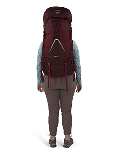 Osprey Aura AG LT 65L Women's Backpacking Backpack, Antidote Purple, WM/L
