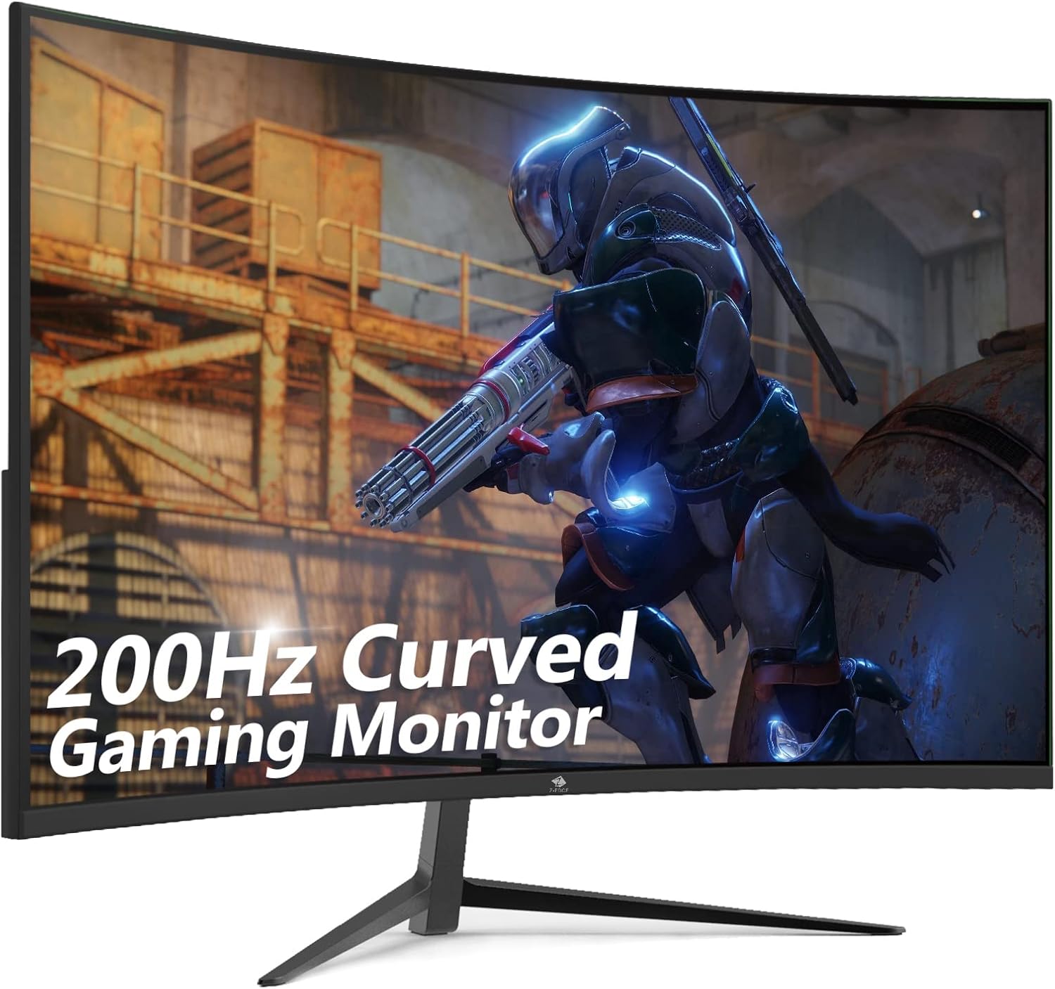 Z-Edge UG27 27-inch Curved Gaming Monitor 16:9 1920x1080 200/144Hz 1ms Frameless LED Gaming Monitor, AMD Freesync Premium Display Port HDMI Build-in Speakers