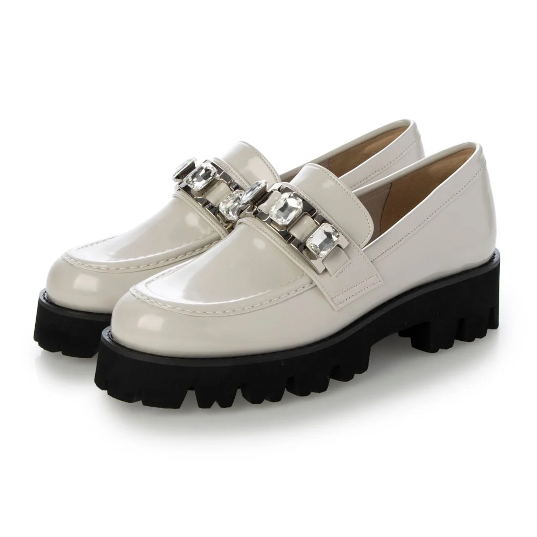 [24SS] Emma Francis Track Sole Beaded Loafers