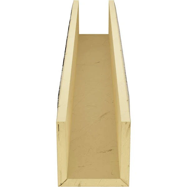 Ekena Millwork BMRS3C0120X040X120WH 3-Sided (U-beam) Rough Sawn Faux Wood Beam, Whitewash, 12x22W x 4x22H x 10&L