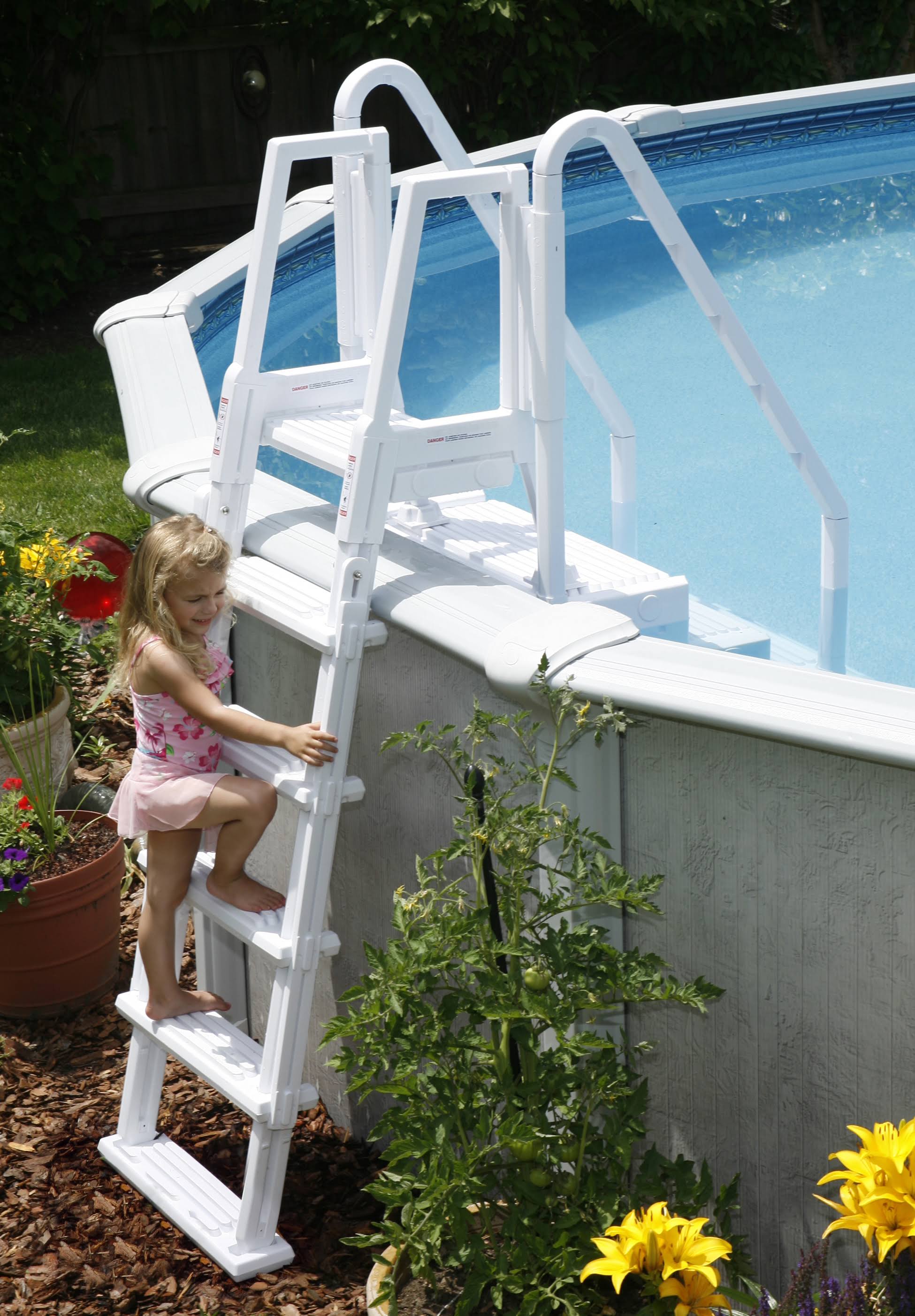 Blue Wave NE126 Easy Pool Step with Outside Ladder