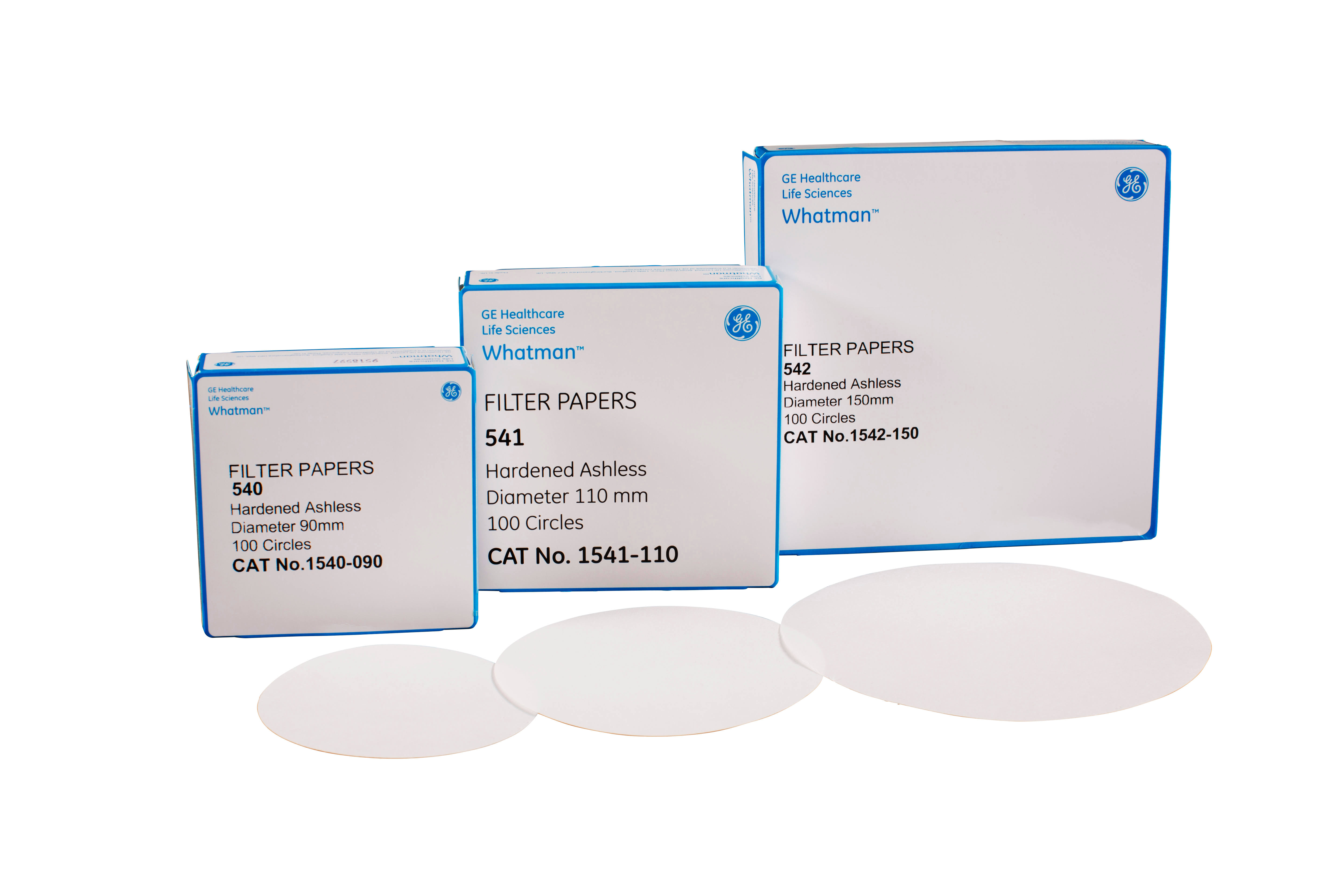 Whatman 1542-150 Hardened Ashless Quantitative Filter Paper, 15.0cm Diameter, Grade 542 (Pack of 100)