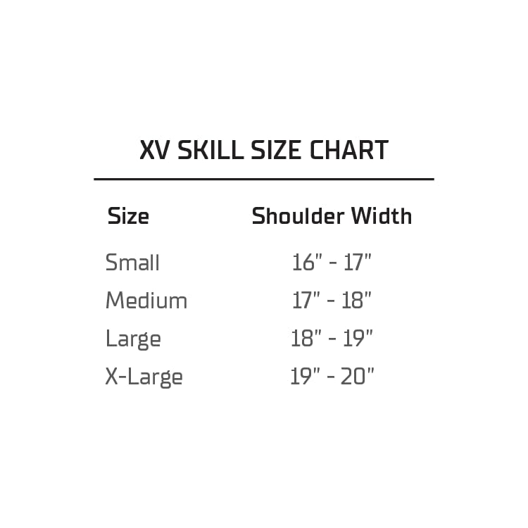 Schutt XV Skill Football Shoulder Pads for Quarterback, Wide Receiver, Defensive Back