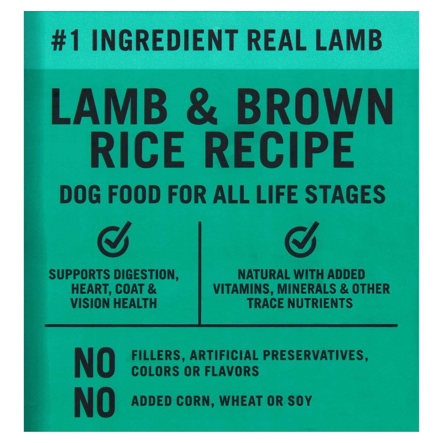 Pure Balance Lamb &amp; Brown Rice Recipe Dry Dog Food - Pet Supplies online store