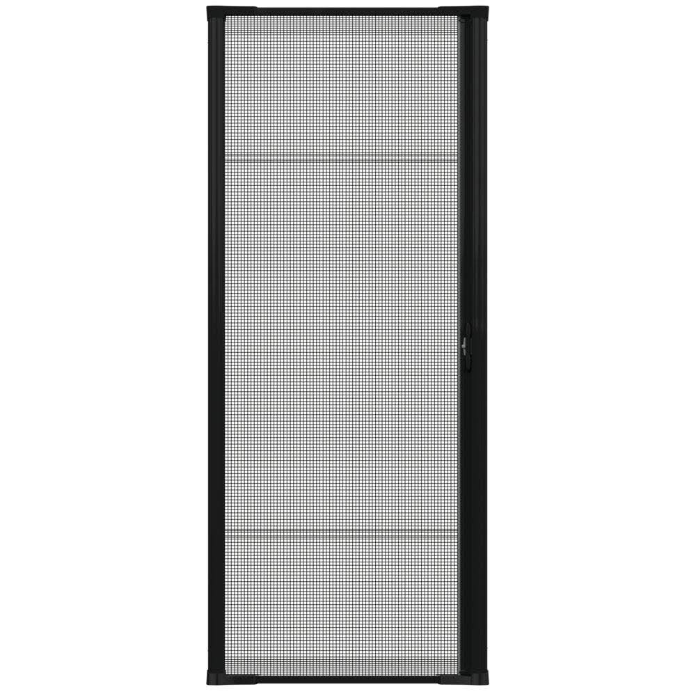Larson Brisa 36-in x 96-in Black Aluminum Frame Retractable Screen Door | 77210581