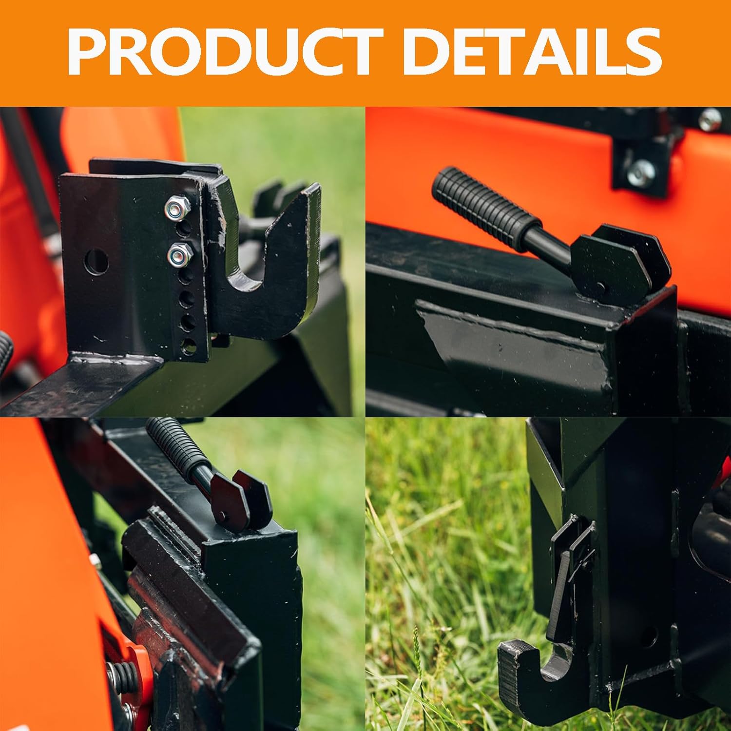 Front Loader Tractor Quick Hitch Adapter Cat 1 Conversion, Modified 3-Point Attachment for Category 1, Adapter to Convert Skid Steer Attachment Plate to 3 Point Quick Hitch