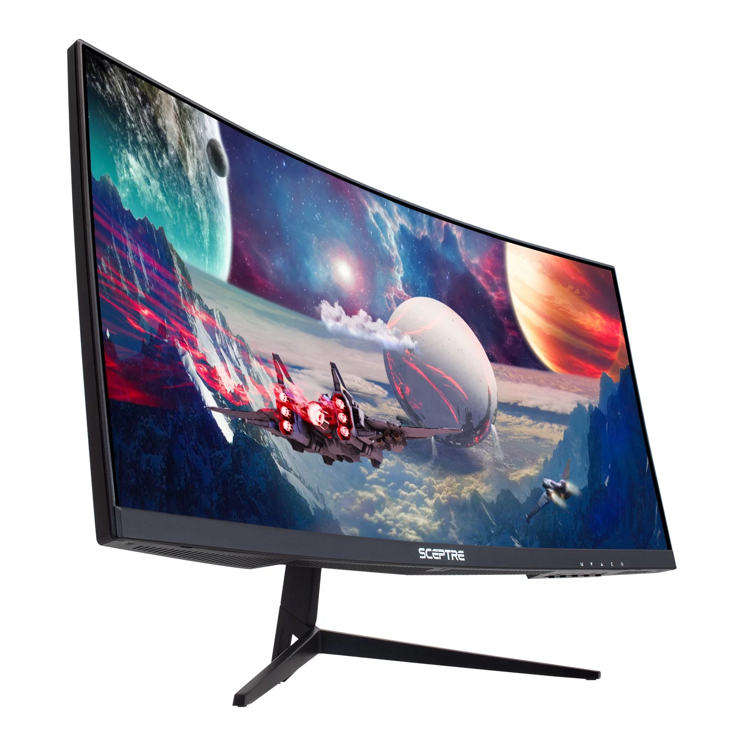 Sceptre C305B-200UN - LED monitor - curved - 30" - 2560 x 1080 UWFHD @ 200 Hz - VA - 270 cd/m - 3000:1 - 5 ms - 3xHDMI, DisplayPort - speakers - black