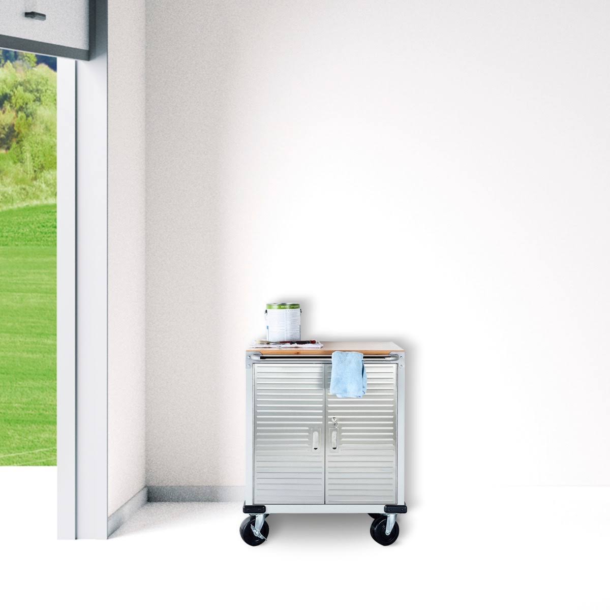 Seville Classics UltraHD 2 Door Rolling Cabinet