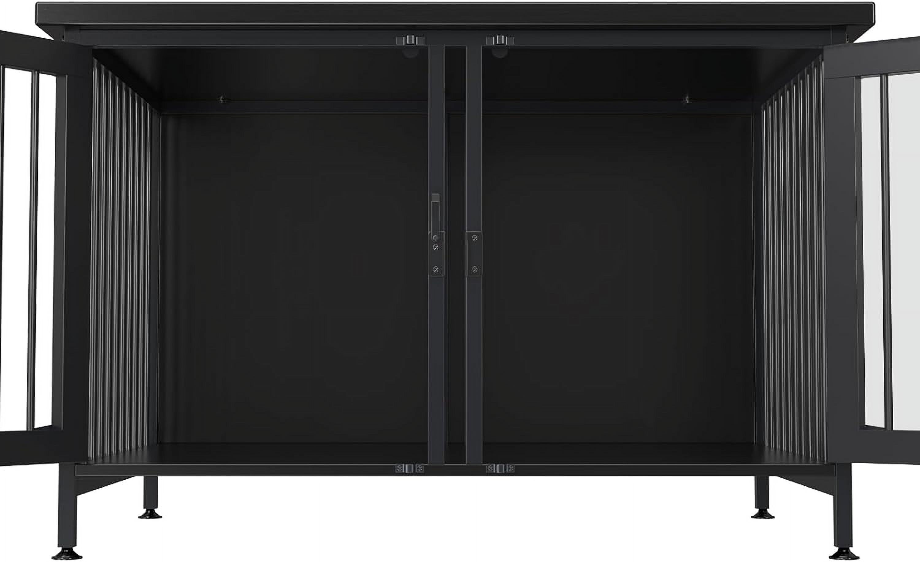 Double Dog Crate with Divider for 2 Small Dogs or 1 Dog, Furniture Style Kennel Indoor Cage with Removable Panel (Int.dims:36.2”Wx24.5”Dx21”H)