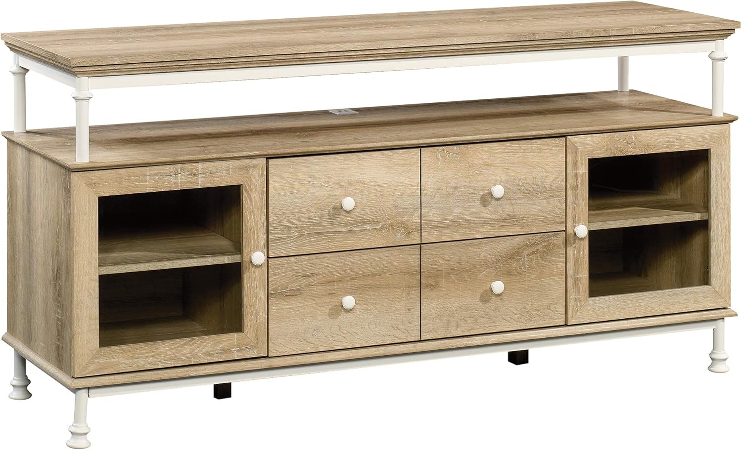Sauder Canal Street Entertainment Credenza, For TV's up to 60, Northern Oak Finish