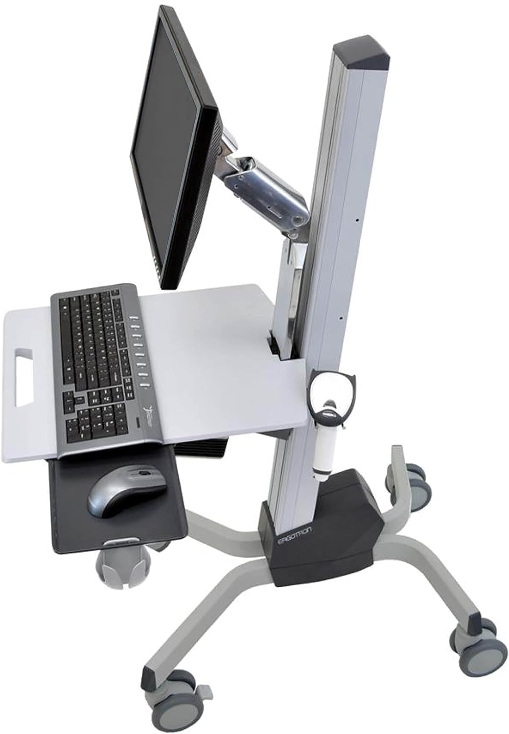 Ergotron – Neo-Flex Rolling Laptop Cart, Mobile Standing Desk Workstation – Laptop, Grey