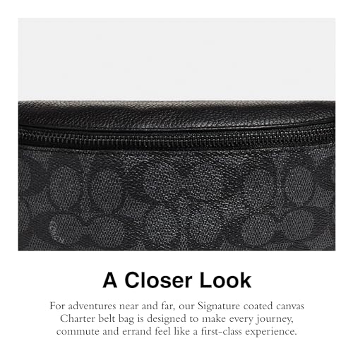 COACH Charter Belt Bag 7 in Signature, Charcoal