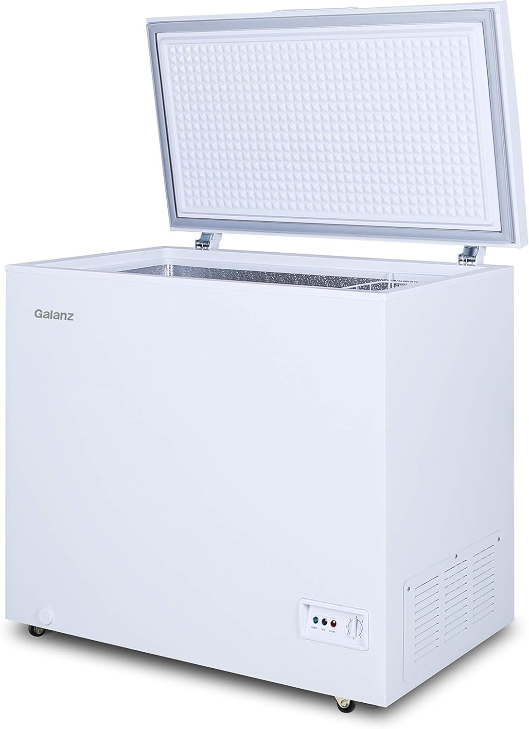 Galanz GLF70CWED01 Manual Defrost Chest Freezer, Mechanical Temperature Control, White, 7.0 Cu Ft