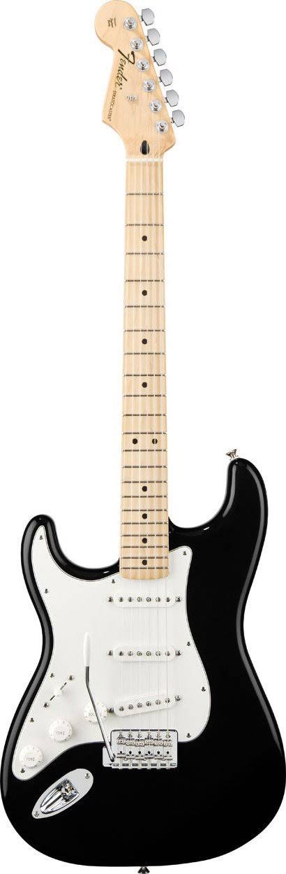 Fender Standard Stratocaster Left Handed Electric Guitar - Black Gloss/Maple Fretboard