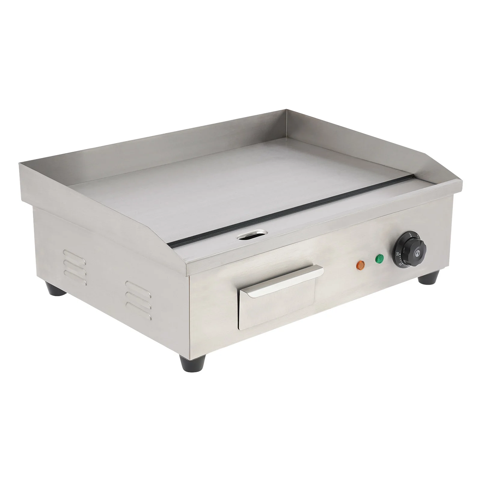 3000w Electric Countertop Griddle Flat For Restaurant Grill BBQ Thermostat 22"