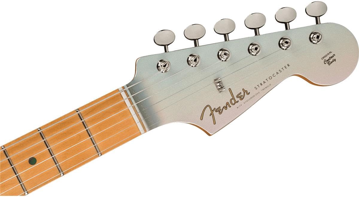 Fender H.E.R. Stratocaster Electric Guitar, with 2-Year Warranty, Chrome Glow, Maple Fingerboard