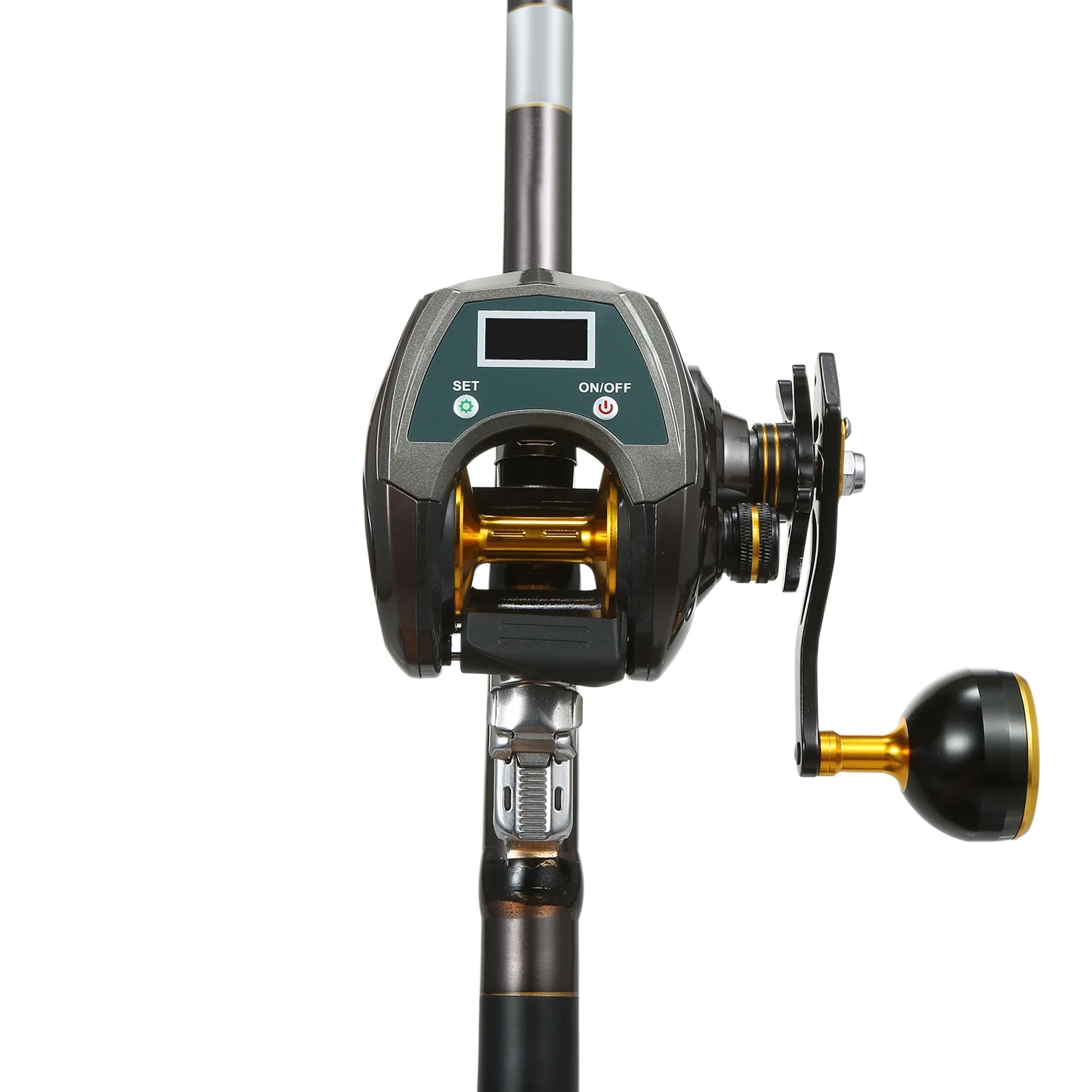 EXBERT USB Rechargeable Carbon Fiber Baitcasting Reel 9+1BB Fishing Reel with Display High Speed 6.4: 1 Gear Ratio Magnetic Brake System Baitcaster Reel For Right Hand