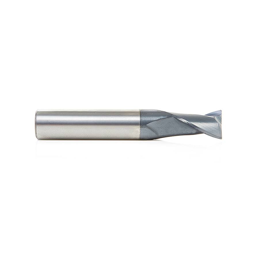 Amana Tool 51468 Solid Carbide Spiral for Steel u0026 Stainless Steel with AlTiN Coating 2-Flute x 1/2 D x 3/4 CH x 1/2 SHK x 3