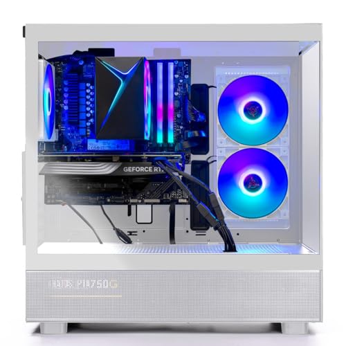 Skytech Blaze4 Mini Gaming PC Desktop, Ryzen 7 5700 3.7 GHz (4.6GHz Turbo Boost), NVIDIA RTX 4060 8GB GDDR6X, 1TB SSD, 16GB DDR4 RAM 3200, 650W Gold PSU, Wi-Fi, Win 11 Home