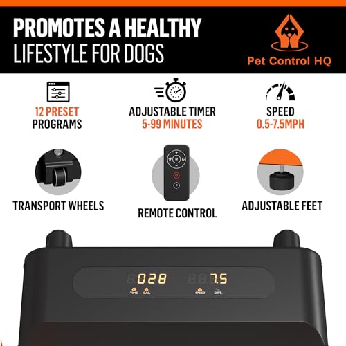 Dog Treadmill for Small and Medium Size Dogs - Pet Running Machine - Dog Pacer Training Pad
