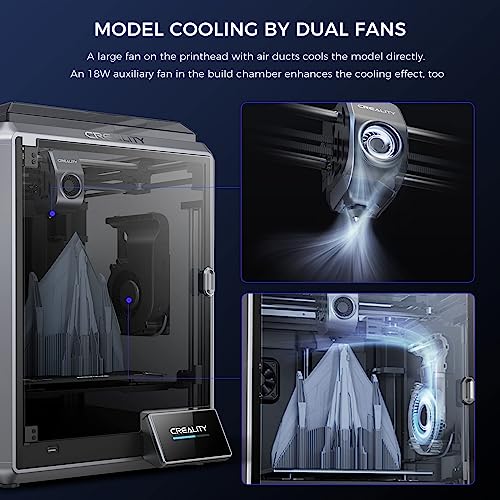 Creality K1 3D Printer 600mm/s Printing Speed 32mm³/s Max Flow Hotend 300°C High-Temperature Nozzle Direct Extruder Auto Leveling Self-Test with One Tap Solve Ringing with G-Sensor 220 * 220 * 250mm