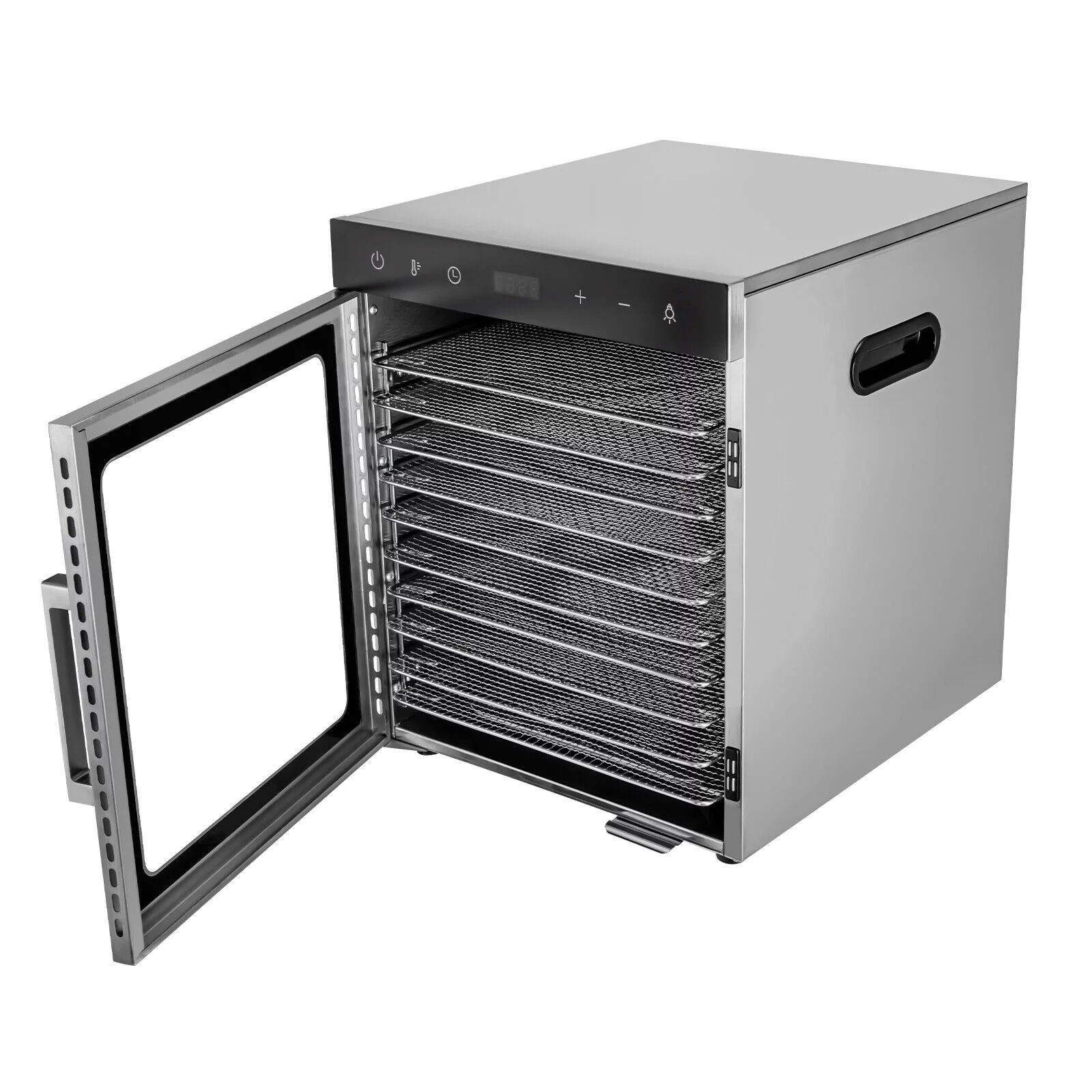 10 Trays Food Dehydrator Machine Stainless Steel Meat Jerky Dryer with Timer