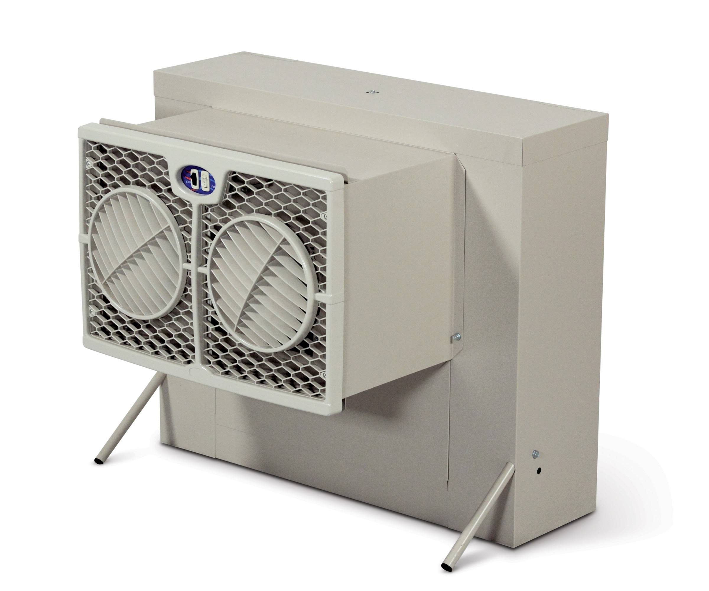 Brisa 2800 CFM 2-Speed Front Discharge Window Evaporative Cooler for