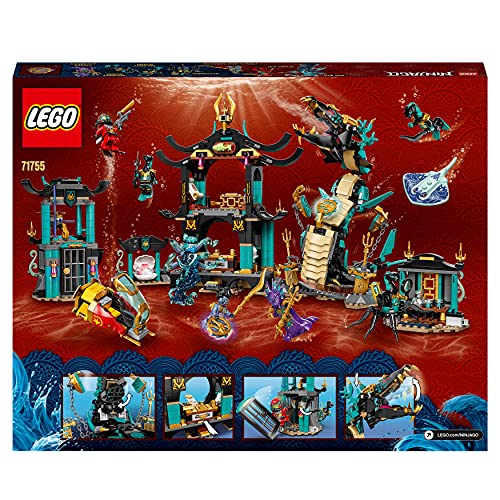 LEGO 71755 NINJAGO Temple of The Endless Sea Building Toy, Underwater Playset with Ninja Kai Minifigure, Gifts for 9 Plus Year Old Boys & Girls