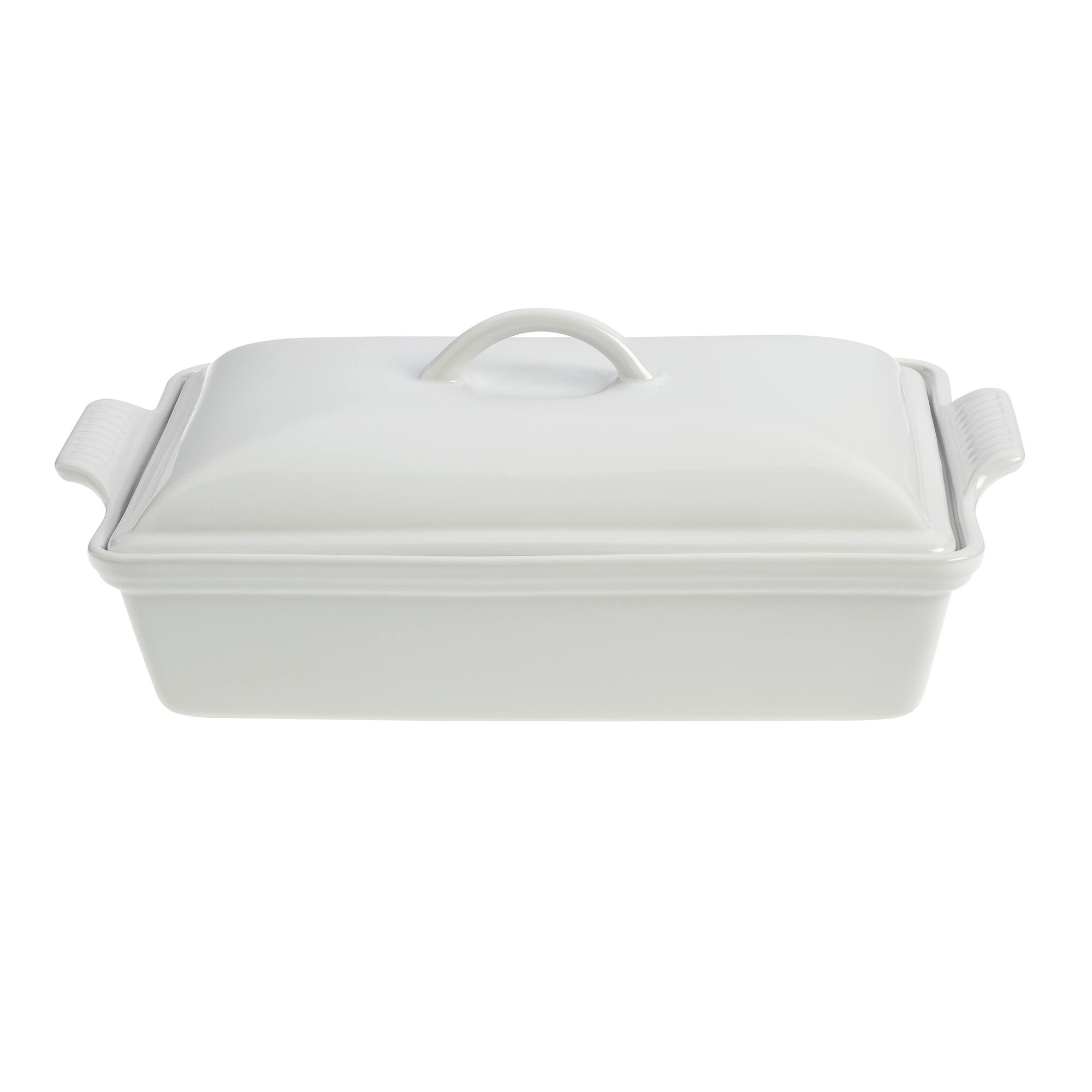 Le Creuset Heritage Stoneware Covered Rectangular Casserole, 4-Quart, Marine