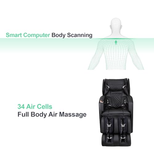 Titan Osaki OS-Soho II | Brown | Massage Chair | J-Track 4D Massage | Smart Computer Body Scanning | Zero Gravity Reclining | Space Saving | Foot Roller | Calf Heating