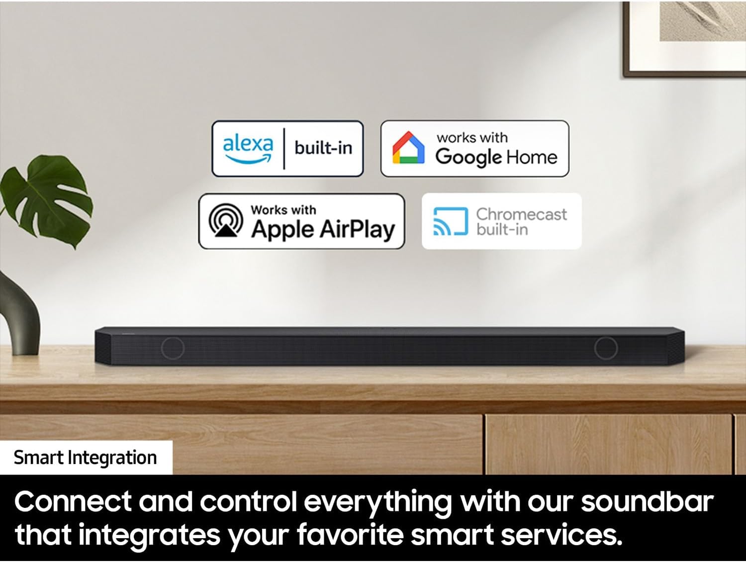 Samsung HW-Q990D Q-Series 11.1.4 ch. Wireless Dolby Soundbar with Q-Symphony (2024 Model) Bundle with Redeemable DIRECTV Gemini Air Streaming Device and 2 YR CPS Enhanced Protection Pack