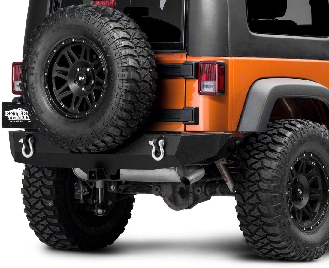 Barricade Trail Force HD Rear Bumper Compatible with 07-18 Jeep Wrangler JK