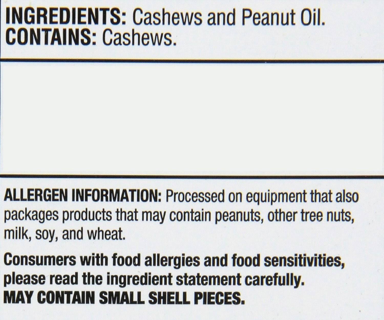 Kirkland Signature Unsalted Cashews, 2.5 lb, 2 Pack, 1count