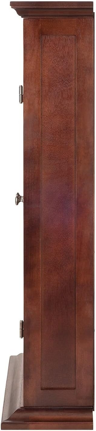 Elegant Winsome Wood DVD/CD Cabinet - Ample Storage, Antique Walnut Finish