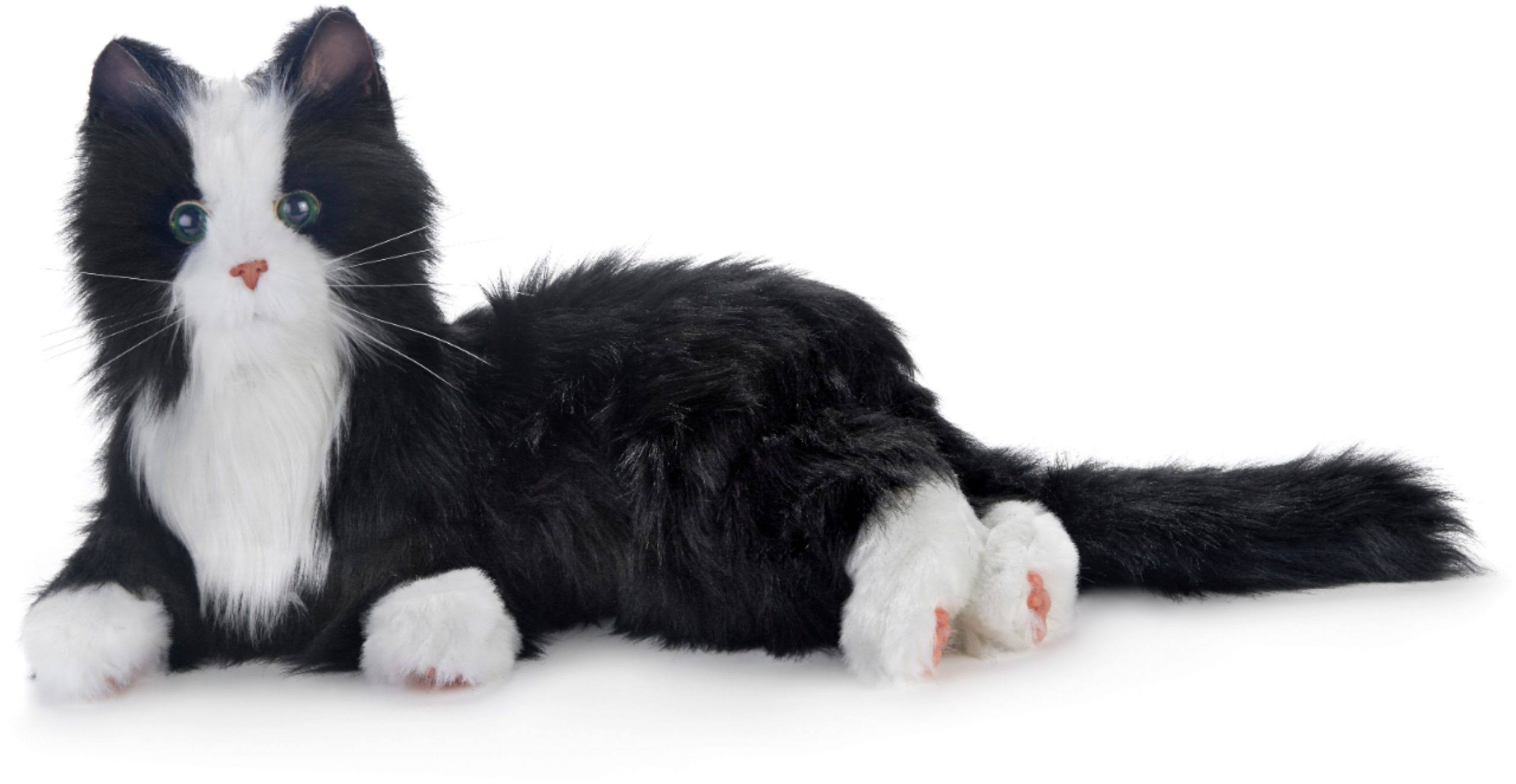 Joy for All Black White Tuxedo Cat