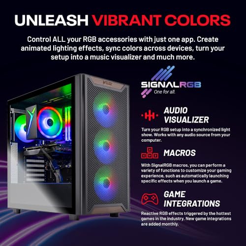 Skytech Blaze4 Mini Gaming PC Desktop, Ryzen 7 5700 3.7 GHz (4.6GHz Turbo Boost), NVIDIA RTX 4060 8GB GDDR6X, 1TB SSD, 16GB DDR4 RAM 3200, 650W Gold PSU, Wi-Fi, Win 11 Home