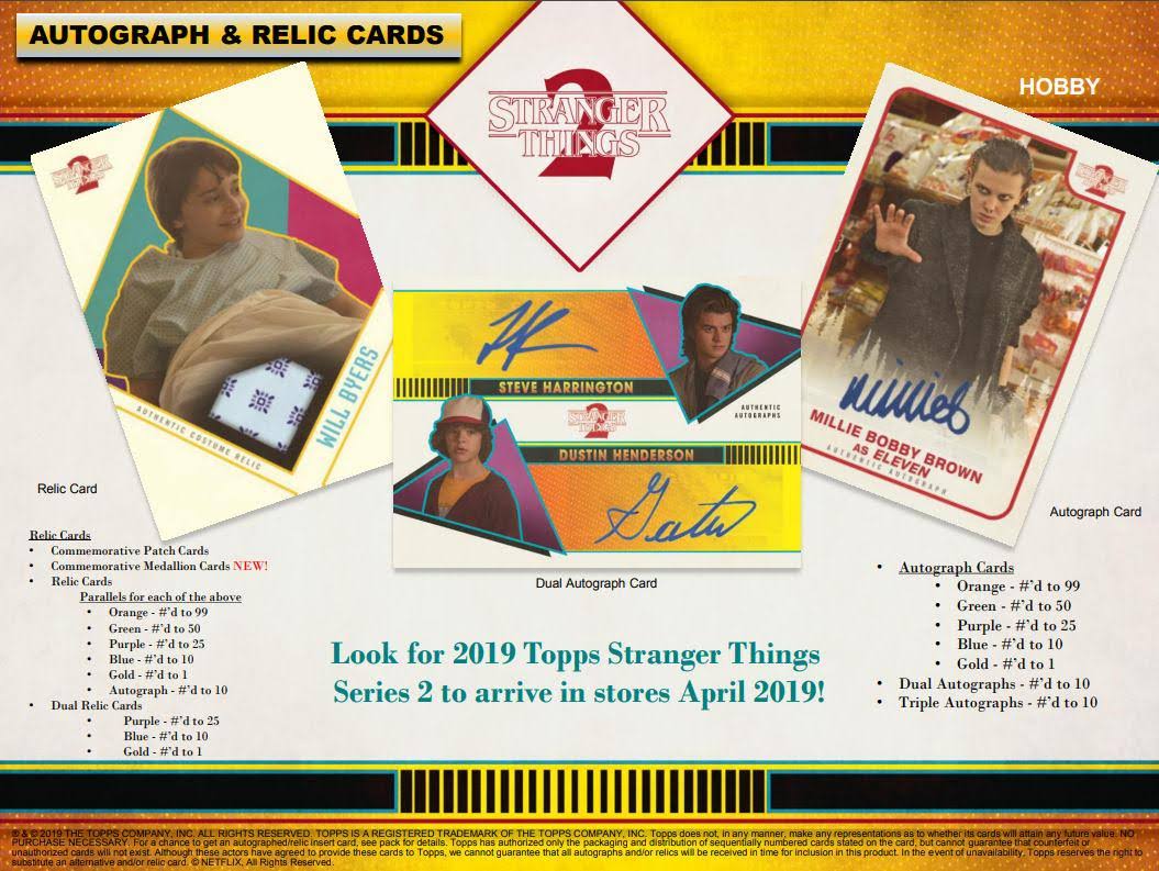 Stranger Things Season 2 Trading Cards Hobby Box (Topps 2019)