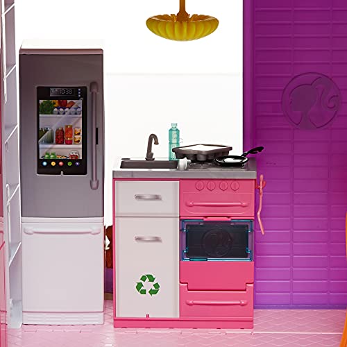 Barbie Dreamhouse Dollhouse with Pool, Slide and Elevator, Plus Lights, Sounds and 70+ Total Accessories, for 3 to 7 Year Olds