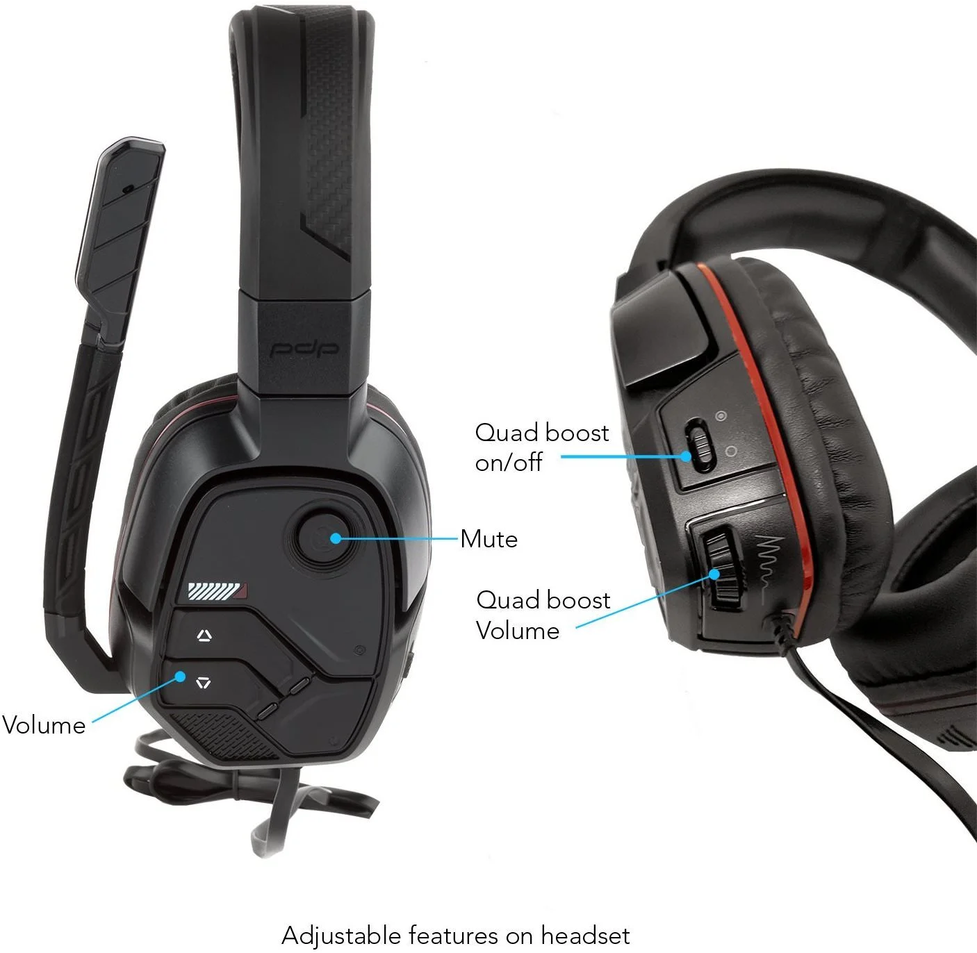 PDP Afterglow LVL 6+ Haptic Gaming Headset for Xbox One, PS4, PC