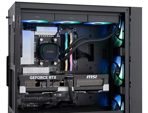 ABS Cyclone Aqua Gaming PC - Windows 11 - Intel Core Ultra 7 265KF - GeForce RTX 5070 - DLSS 4 - AI-Powered Performance - 32GB DDR5 6000MHz - 1TB M.2 NVMe SSD - CA265KF5070