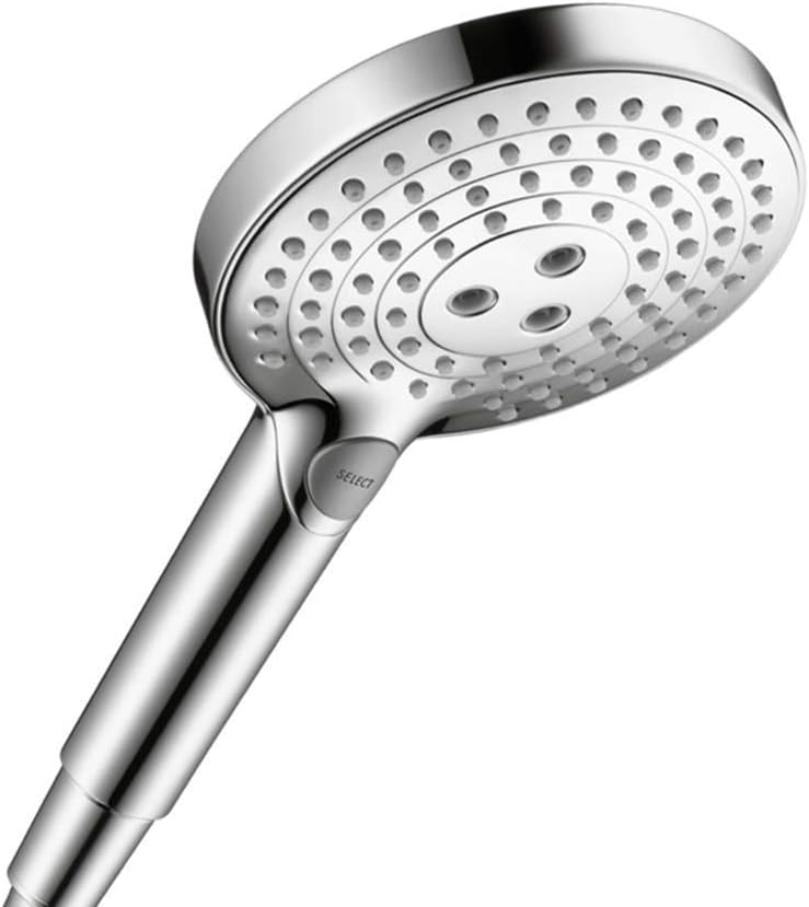 hansgrohe Raindance Select S Easy Install 6-inch Handheld Shower Head Modern 3 CaresseAir, Mix, RainAir 28588001