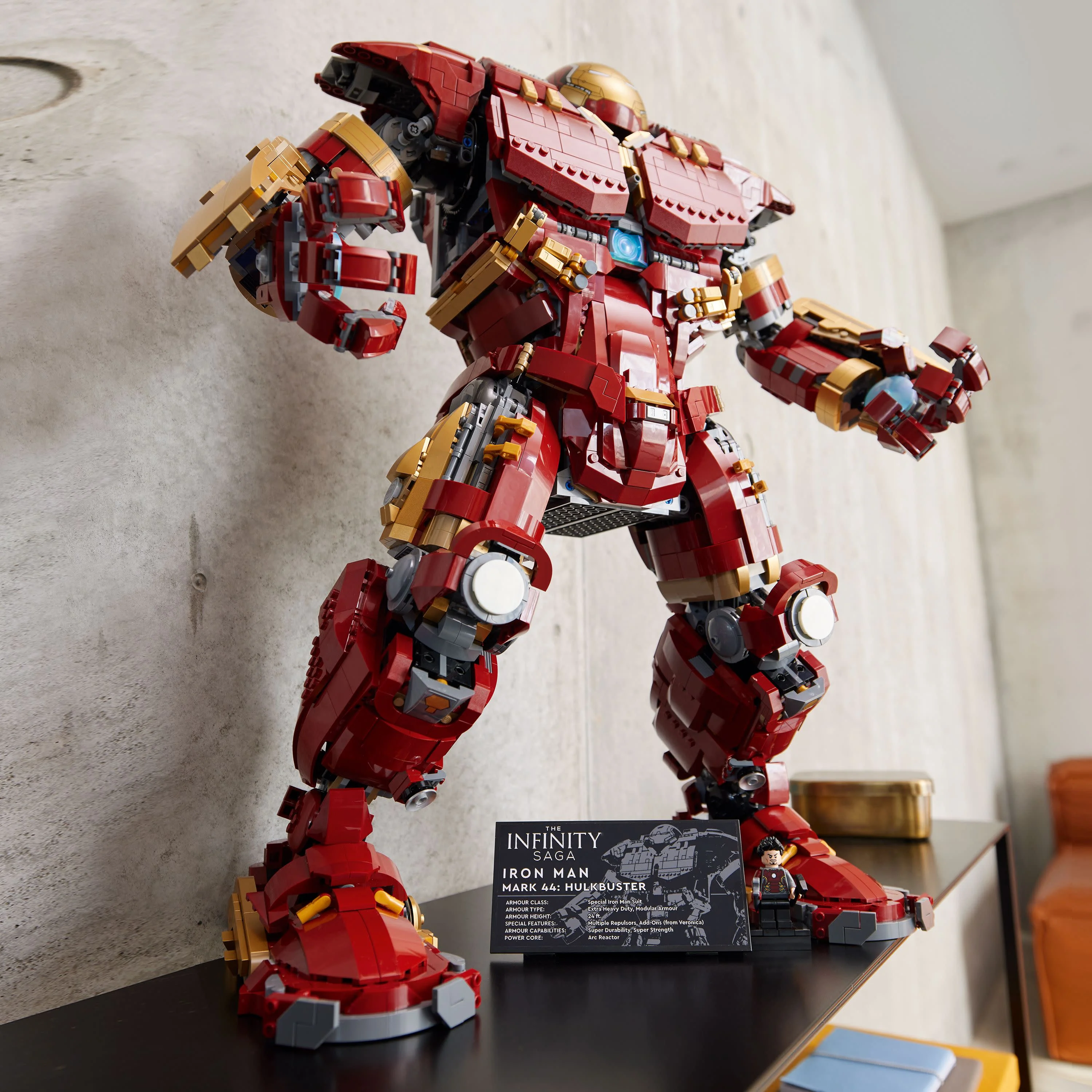 LEGO Marvel Hulkbuster 76210 Building Set - Iron Man Red Authentic Display Model for Adults