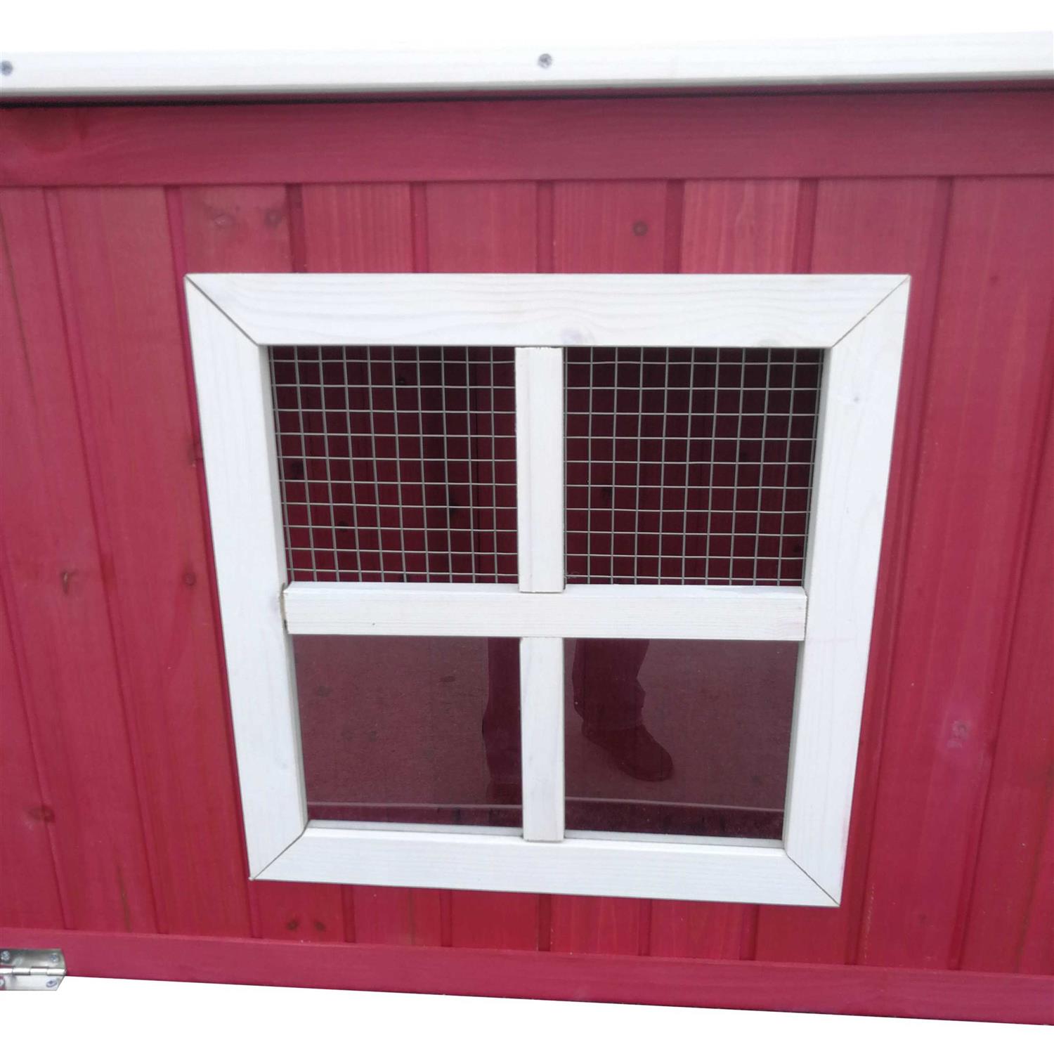 87 inch Wood Chicken Coop Hen House Run 4-6 Chickens Nesting Box - Pet Supplies online store