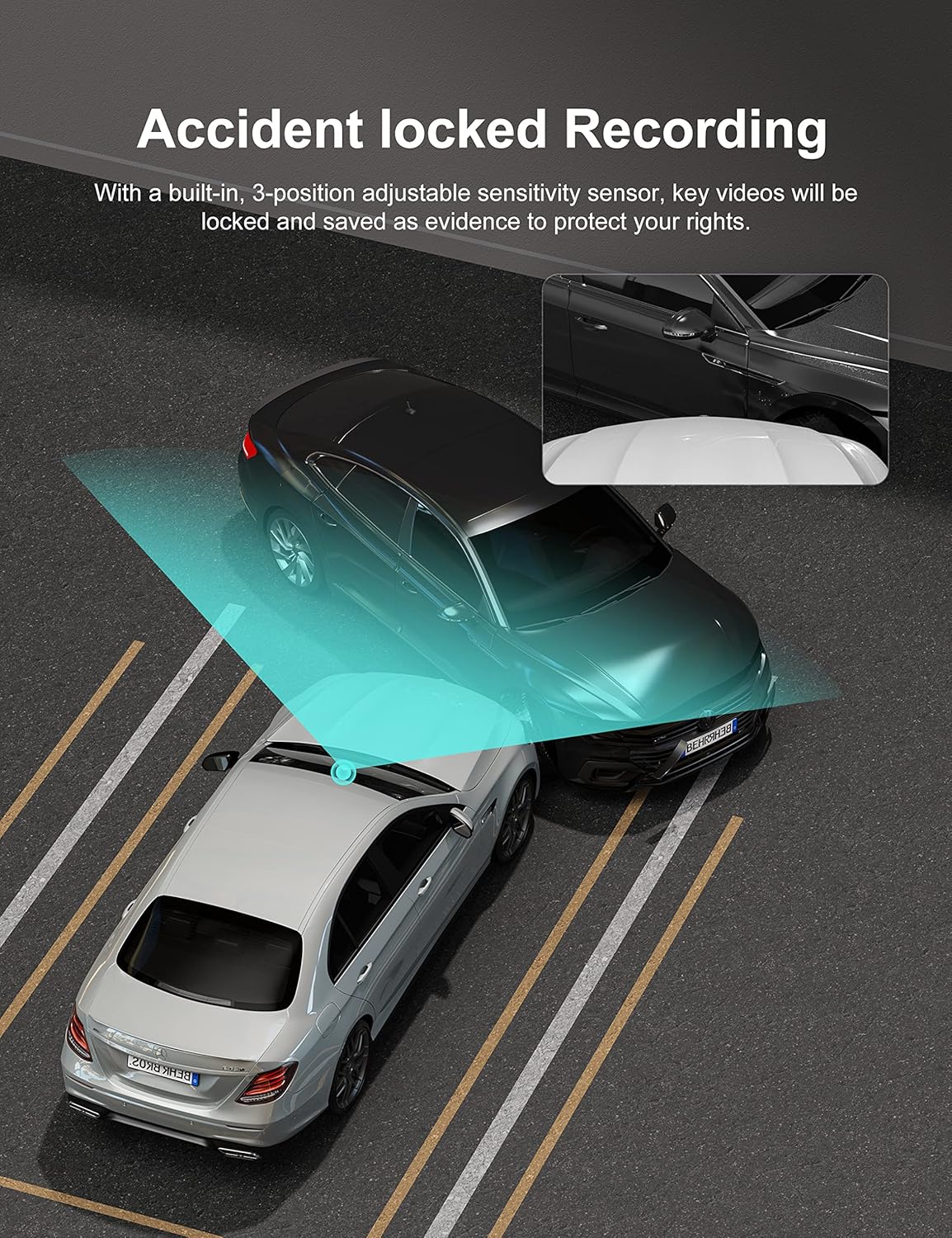 iZEEKER Dash Cam Front and Rear with SD Card 1080P Full HD Car Camera Dual Lens Dashcam for Cars 170°Wide Angle Driving Recorder with G-Sensor, Parking Monitor, Loop Recording, WDR Pack of 2