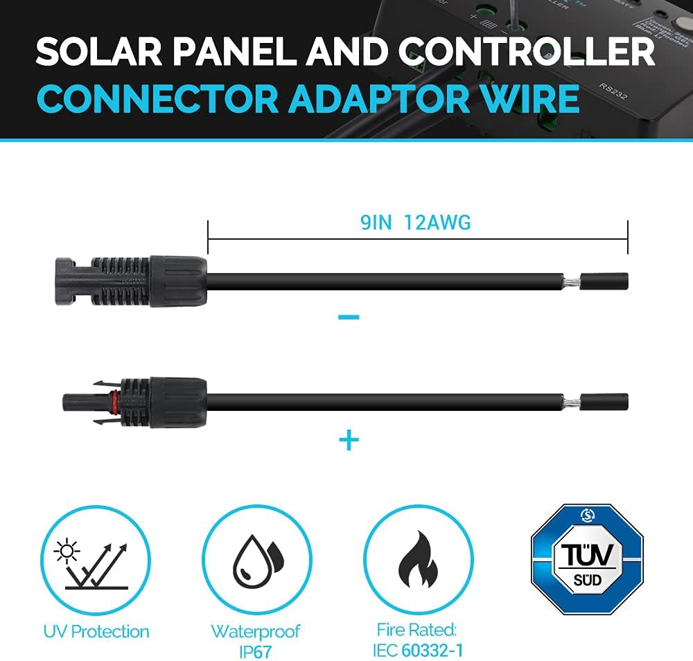 Renogy 400 Watt 12 Volt Monocrystalline Solar Panel Bundle Kit with 4 pcs 100W Panel and 30A Wanderer PWM Charge Controller for RV, Boats, Trailer, Camper, Marine, Off-Grid Solar Power System