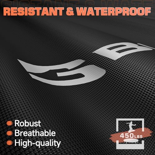 BCAN 450LBS/550LBS Foldable Mini Trampoline, 40"/48" Fitness Trampoline with Durable Bungees, Stable & Quiet Exercise Rebounder for Kids/Adults,Great Mini Trampoline for Indoor/Garden Workout