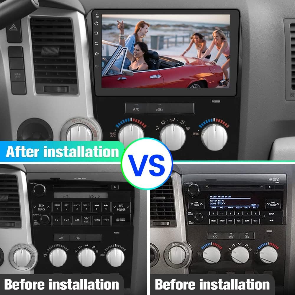 AWESAFE Car Radio Stereo for Toyota Prius 2010 2011 2012 2013 2014 2015, 9 Inch Touch Screen Head Unit Built in Carplay Andriod Auto Bluetooth Navigation Video Player